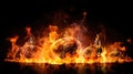 dance fire music notes Royalty Free Stock Photo
