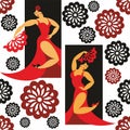 Dance flamenco pattern