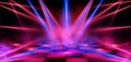 Dance floor, empty night club stage, disco area Royalty Free Stock Photo