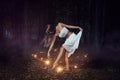 Dance with the forest spirits Royalty Free Stock Photo