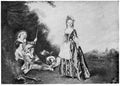 The Dance by a French painter and draughtsman Jean-Antoine Watteau. Royalty Free Stock Photo