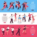 Dance Horizontal Isometric Banners