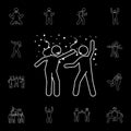 dance icon. Detailed set of people celebration icons. Premium graphic design. One of the collection icons for websites, web design Royalty Free Stock Photo
