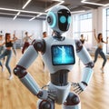 Dance Instructor Robot A robot designed for teaching dance ad c Royalty Free Stock Photo