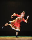 The dance of the Mongolia Nationality: shepherd girl Royalty Free Stock Photo