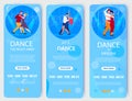 Dance Night Banner Nightclub Party with Dancers Royalty Free Stock Photo