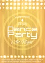 Dance party poster with place for text. Royalty Free Stock Photo