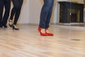 People practicing dance steps Royalty Free Stock Photo