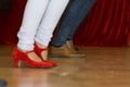 People practicing dance steps Royalty Free Stock Photo