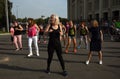 Dance performance in Luzhniki. Moscow City Day 871st anniversary celebration