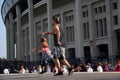 Dance performance in Luzhniki. Moscow City Day 871st anniversary celebration