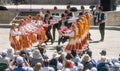 Dance pickers roses petals on a holiday in Bulgaria