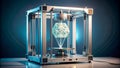The Dance of Precision: A Delta 3D Printer in Action Generative AI