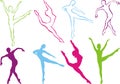 Dance silhouette Royalty Free Stock Photo