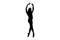 Dance silhouette dancing person sketch shadow dancer art