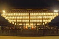 Dance stage with hundreds of lanterns at Yasaka Shrine