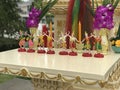 Dancer Dolls offering to Shrine Statues