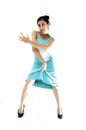 Dancer girl isolated Royalty Free Stock Photo