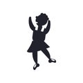 Dancer motion icon vector sign and symbol isolated on white background, Dancer motion logo concept