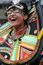 A DANCER IN THE NOTTING HILL CARNIVAL, LONDON