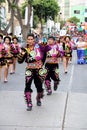Dancer in Peruvian carnaval Royalty Free Stock Photo