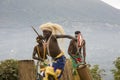 Dancer in Rwanda native dance troop, Virunga, Africa Royalty Free Stock Photo