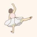 Dancer theme elements vector,eps