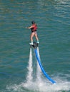 Dancer on Top of a Water Jet on Colorado River