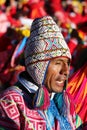 Peruvian dancer at the annual Fiesta del Cusco, 2019