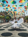 Dancer of typical Mexican dances from the region of Veracruz, Mexico