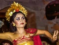 Dancer in Ubud performs Legong, a Balinese Dance