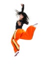 Dancer woman in jump Royalty Free Stock Photo