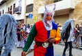 Dancers as folklore characters of Saraguro people, Ecuador