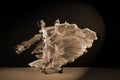 Dancers in ballroom isolated on black background Royalty Free Stock Photo