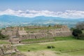 Dancers building at Monte Alban archaeological site, Oaxaca, Mexico Royalty Free Stock Photo