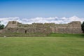 Dancers building at Monte Alban archaeological site, Oaxaca, Mexico Royalty Free Stock Photo