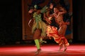Dancers from Colombian Barrio Ballet stage prformance Royalty Free Stock Photo