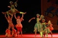 Dancers from Colombian Barrio Ballet stage prformance Royalty Free Stock Photo