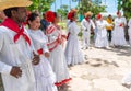 Dancers in coustumes for dancing son jarocho la bamba folk dance