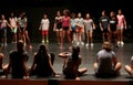 Dancers during a dance masterclass for youth