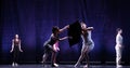 Dancers during a dance performance at Art emotion theatre in Yerevan, Armenia Royalty Free Stock Photo