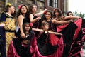 Dancers on Khamore - world roma festival Royalty Free Stock Photo