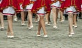 Dancers legs girls Royalty Free Stock Photo