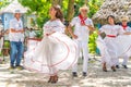 Dancers and musicians perform cuban folk dance