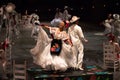 Dancers in an old traditional Mexican dress.