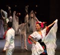 Dancers in an old traditional Mexican dress.