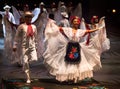 Dancers in an old traditional Mexican dress.