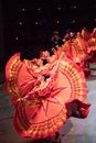 Dancers in an old traditional Mexican dress.