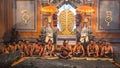 Dancers performing traditional balinese Kecak Trance Fire Dance Royalty Free Stock Photo