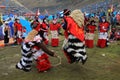 Dancers at Quyllurit'i inca festival in the peruvian andes near ausangate mountain.